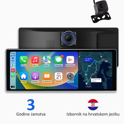 Univerzalni multimedijski uređaj za automobil s Apple CarPlay, Android Auto i video snimanjem (model 2025)