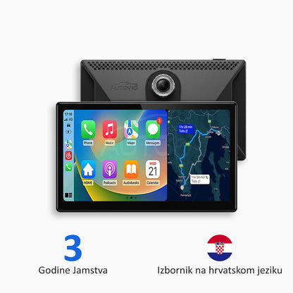 Univerzalni multimedijski uređaj za automobil s Apple CarPlay, Android Auto i video snimanjem (model 2026)